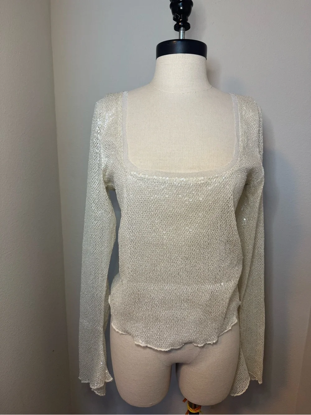 Free People sheer sequined